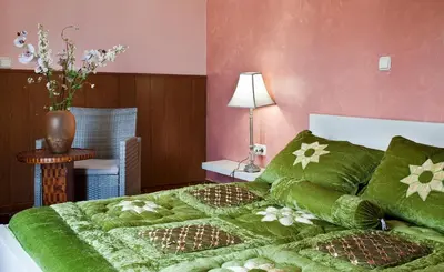 Cama o camas de una habitación en Hotel Atalaya