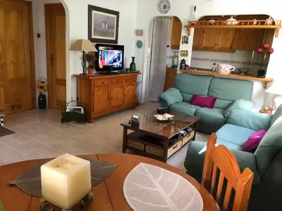 Zona de estar de Duplex Vera - Playa