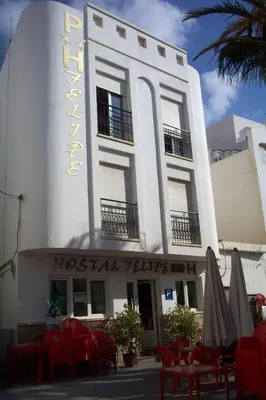Edificio en el que se encuentra el hostal o pensión
