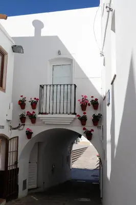 Un balcón o terraza de Hostal Arco Plaza