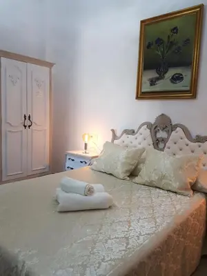 Cama o camas de una habitación en Casa Rural Alhama de Almeria