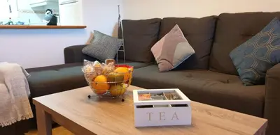 Zona de estar de PRECIOSO ADOSADO a 100 METROS DEL MAR en VERA-PLAYA!
