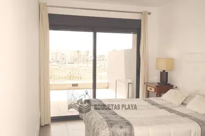 Cama o camas de una habitación en Apartamento Playa Serena