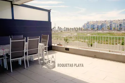 Un balcón o terraza de Apartamento Playa Serena