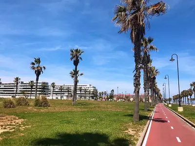 Plano de Apartamento Lujo, Primera linea playa, Garaje, Wifi, Piscina climatizada