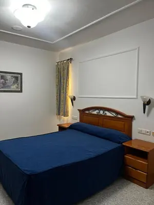 Cama o camas de una habitación en Bayo Lirola Hotel Balisa