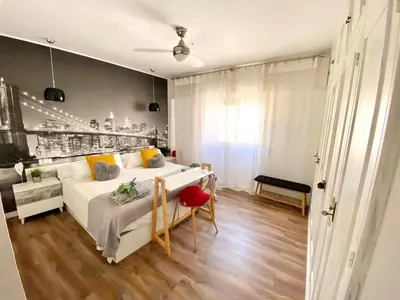 Cama o camas de una habitación en Céntrico ,Moderno y confortable Apartament