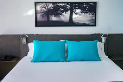 Cama o camas de una habitación en Moon Hotel & SPA.