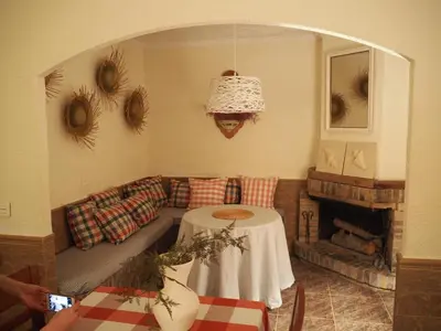 Zona de estar de Casa con encanto en Calabardina, cerca de la playa