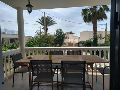 Un balcón o terraza de Chalet con piscina en Níjar