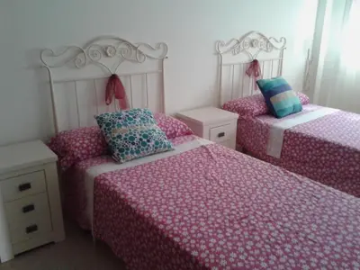 Cama o camas de una habitación en Frente al Mediterráneo en Carboneras