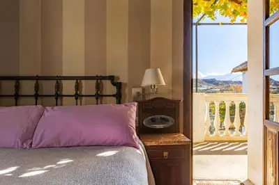 Cama o camas de una habitación en Almazara de Paulenca
