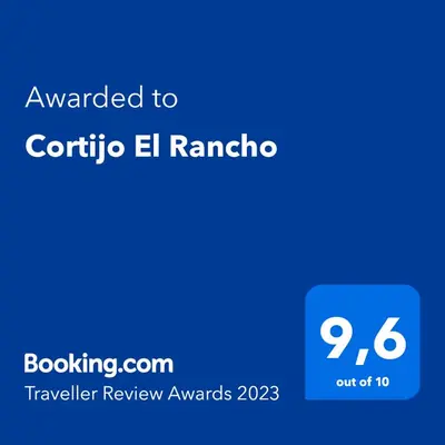 Certificado, premio, señal o documento que está expuesto en Cortijo El Rancho