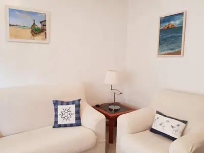 Zona de estar de Apartamentos Bajel