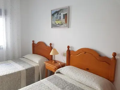 Cama o camas de una habitación en Apartamentos Bajel