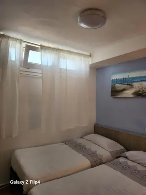 Cama o camas de una habitación en Villa Fresquita Cabo de Gata Almeria - 1ª línea playa y de Parque Natural - pl semisotano
