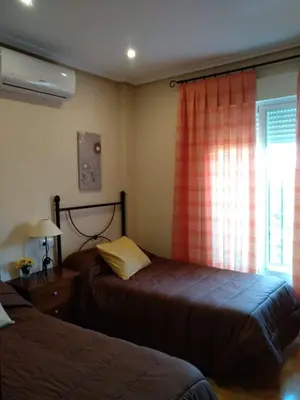 Cama o camas de una habitación en HOME STAR VI con vistas