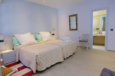 Cama o camas de una habitación en Family Agua Amarga
