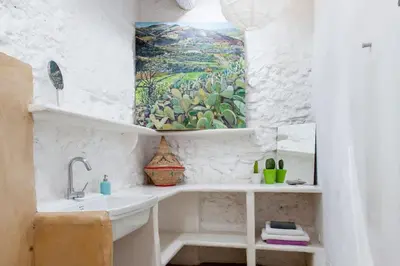 Un baño de Casa La Chumbera Blanca