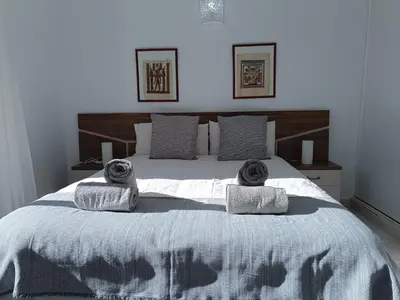 Cama o camas de una habitación en Vera Natura Apartamento Roci