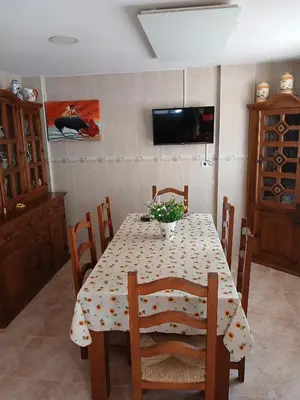 Una televisión o centro de entretenimiento en Casa Antonio