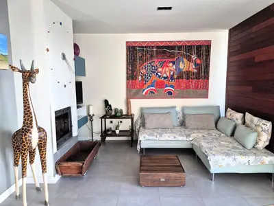 Zona de estar de CASA LA ROCA