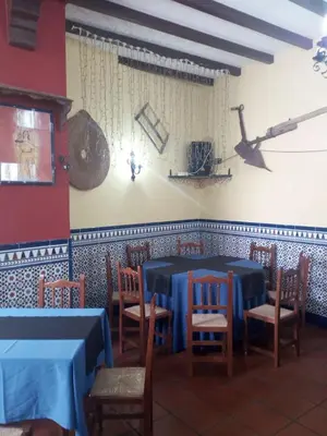 Un restaurante o sitio para comer en La Posada de Eustaquio