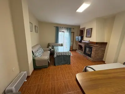 Zona de estar de Casa Rosa