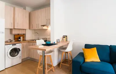 Una cocina o zona de cocina en Apartamentos Vida Almería