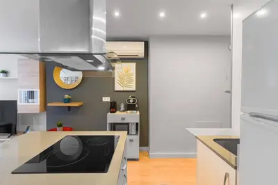 Una cocina o zona de cocina en Be Free Ramos