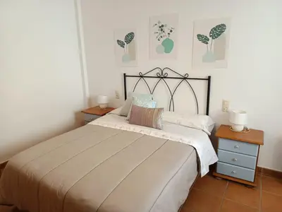 Cama o camas de una habitación en Apto Mediterraneo WIFI GRATIS