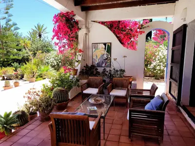 Jardín al aire libre en LOS MORALICOS AGUA AMARGA