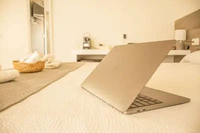 Cama o camas de una habitación en 4nudos playa