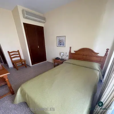 Cama o camas de una habitación en Hotel Venta del Pobre