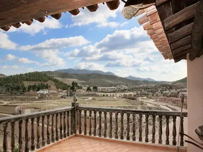 Vista general de una montaña o vista desde la villa