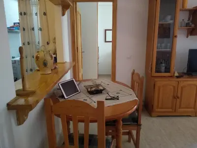 Una televisión o centro de entretenimiento en Casa Chiki