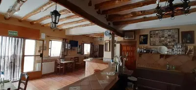 Zona de estar de Pensión La Fuente
