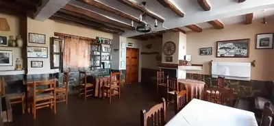 Zona de estar de Pensión La Fuente