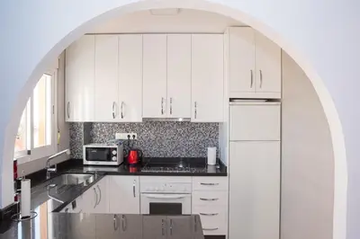 Una cocina o zona de cocina en Mojacar, Spain. Penthouse apartment