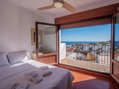 Cama o camas de una habitación en CASA BAJEL