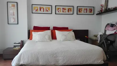 Cama o camas de una habitación en Disfruta Águilas