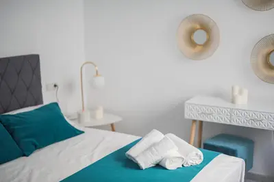 Cama o camas de una habitación en Expoholidays - Vistas Puerto Aguadulce