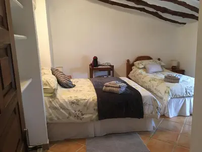 Cama o camas de una habitación en Cortijo Esquina B&B Guesthouse