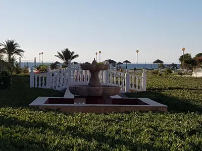 Jardín al aire libre en APARTAMENTO en PRIMERA LÍNEA DE VERA PLAYA NATURISTA!