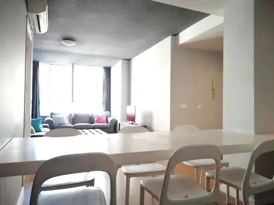 Zona de estar de ese&uve alojamientos