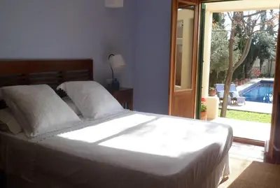 Cama o camas de una habitación en Casa el Arenal
