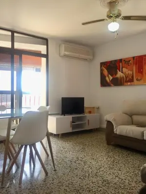 Una televisión o centro de entretenimiento en Apartamento San Juan Bosco