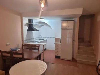 Una cocina o zona de cocina en Duplex extraordinario naturista en Vera Playa!
