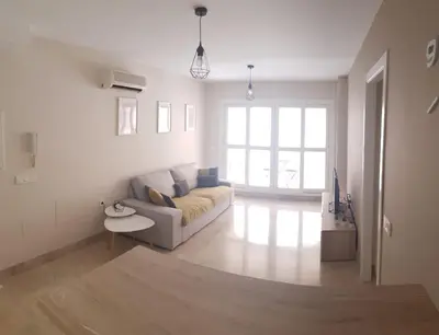Zona de estar de Stylish apartment in Portofino, near the beach and bars