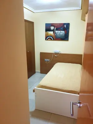 Cama o camas de una habitación en Vera Apartamento Marina Rey